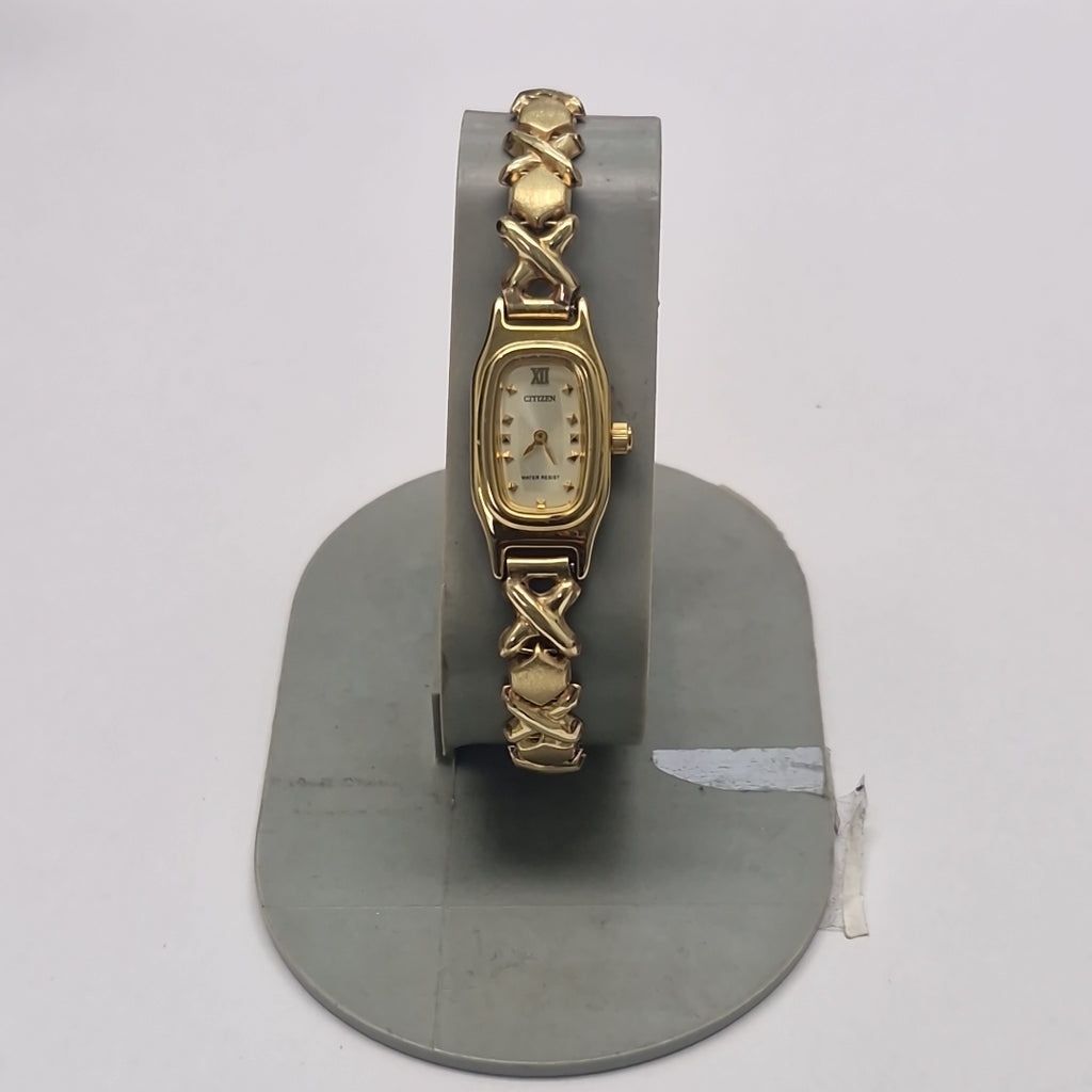 RELOJ CAJA ACERO PULSO ORO ORO 10 K 15.6 GRMS (SEMINUEVO)