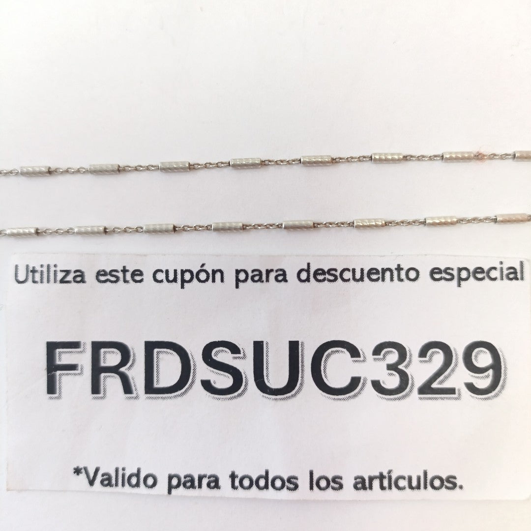 CADENA, DIJE PLATA 4 GRMS (SEMINUEVO)