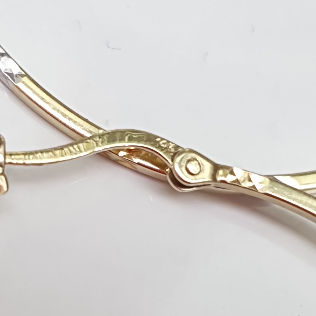 ARRACADAS PAR ORO 14 K 2.7 GRMS (SEMINUEVO)
