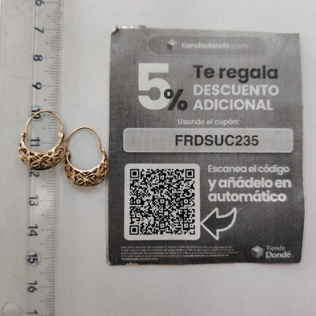 ARRACADAS PAR ORO 8 K 1,40 GRMS (SEMINUEVO)