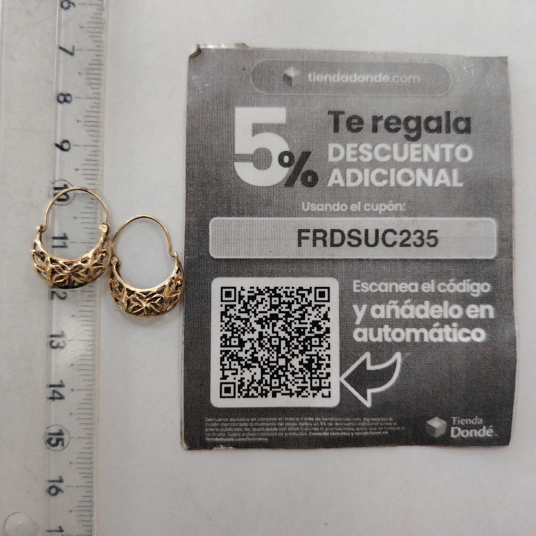 ARRACADAS PAR ORO 8 K 1,40 GRMS (SEMINUEVO)