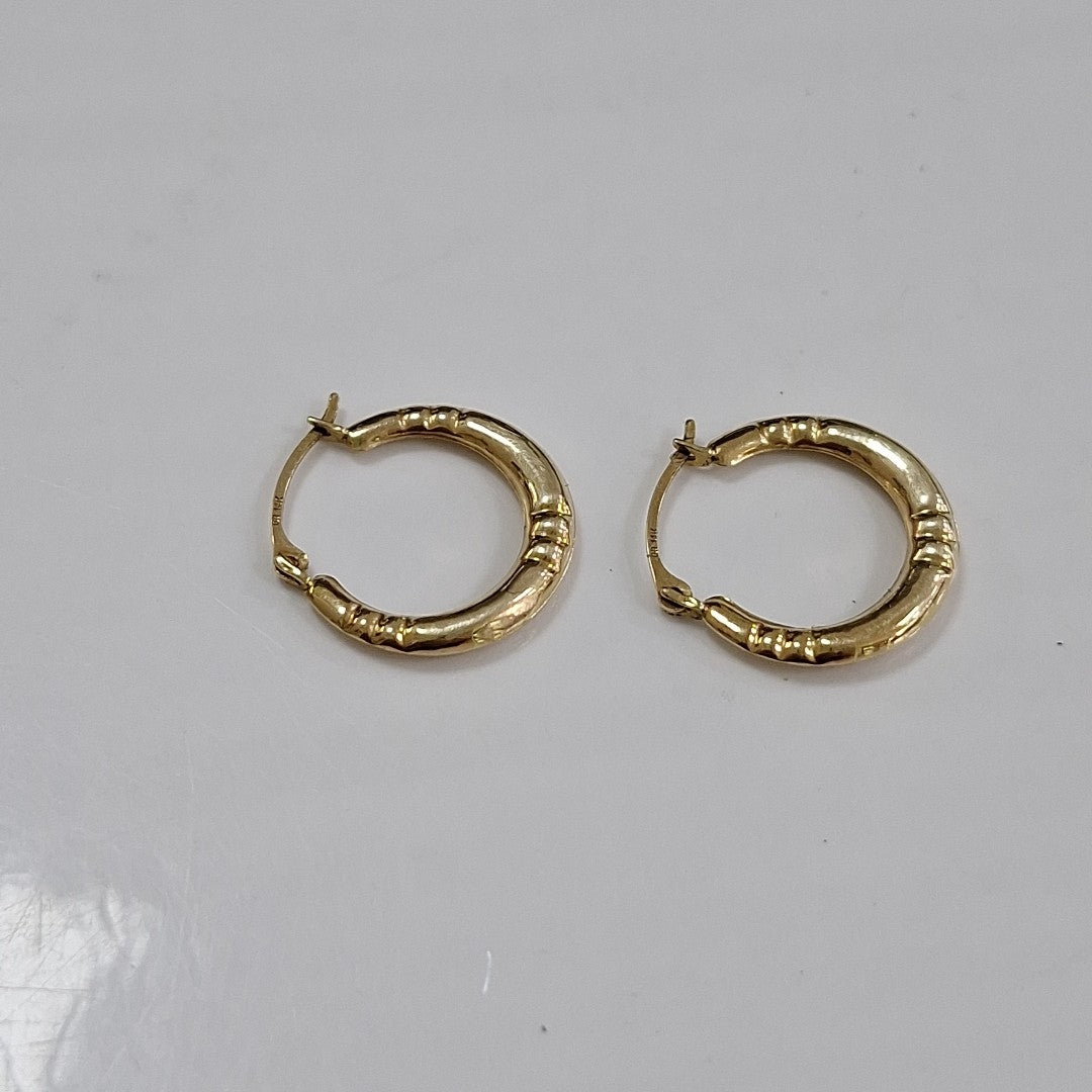ARRACADAS PAR ORO 14 K 0.5 GRMS (SEMINUEVO)
