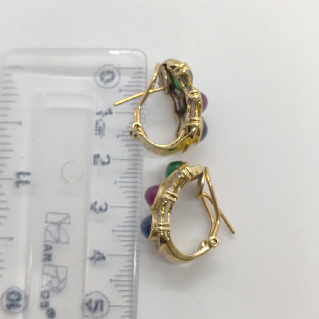 ARETES PAR ORO 14 K 9,10 GRMS (SEMINUEVO)