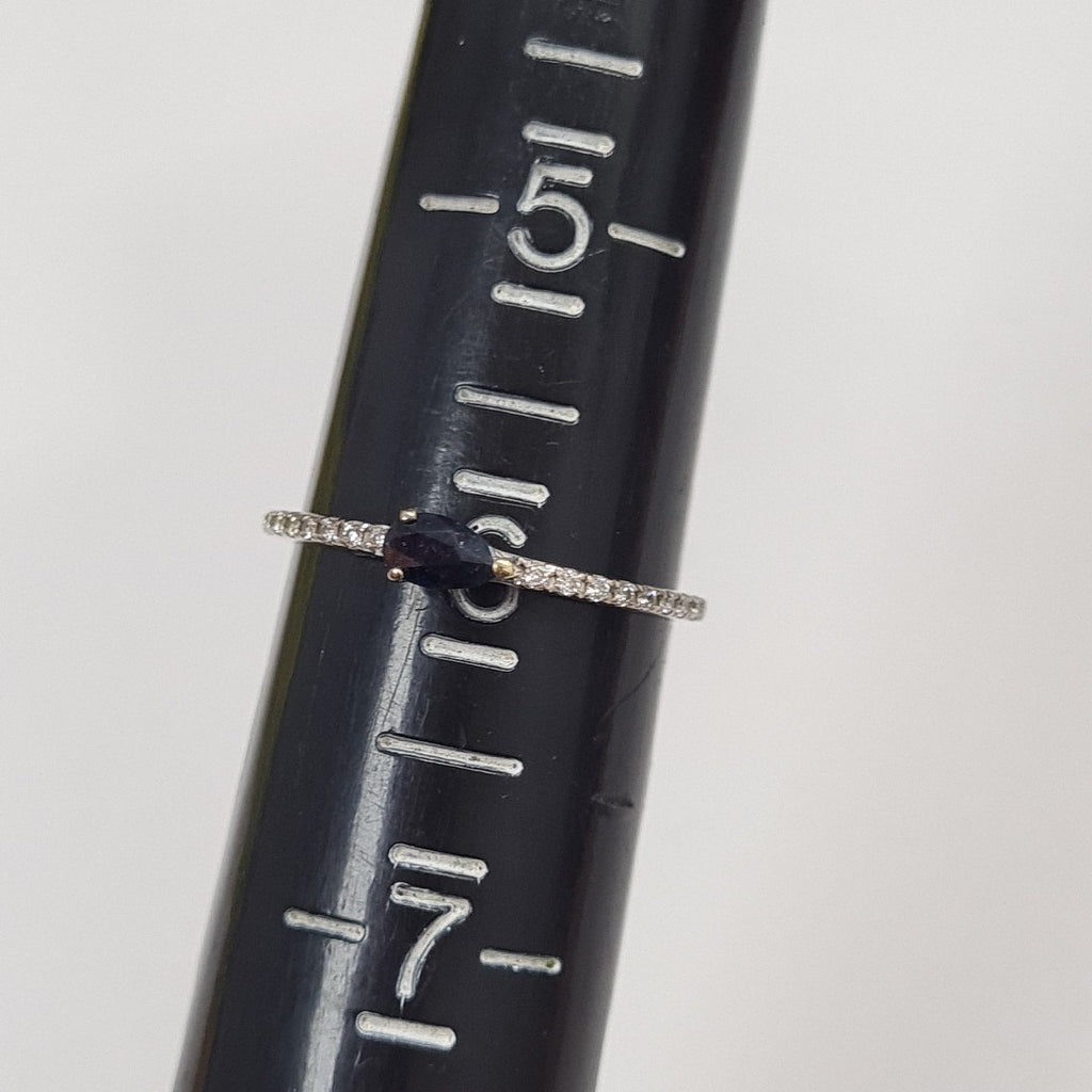 ANILLITO ORO, ORO BLANCO 14 K 0.9 GRMS (SEMINUEVO)