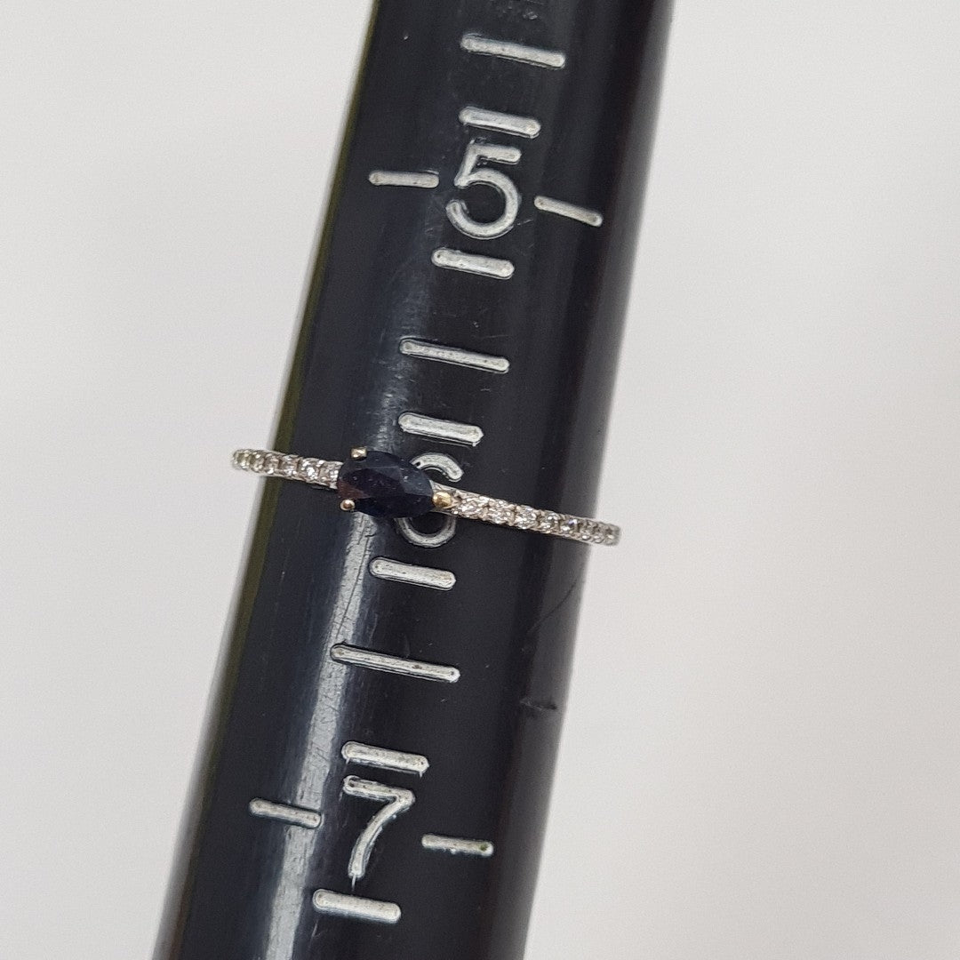 ANILLITO ORO, ORO BLANCO 14 K 0.9 GRMS (SEMINUEVO)