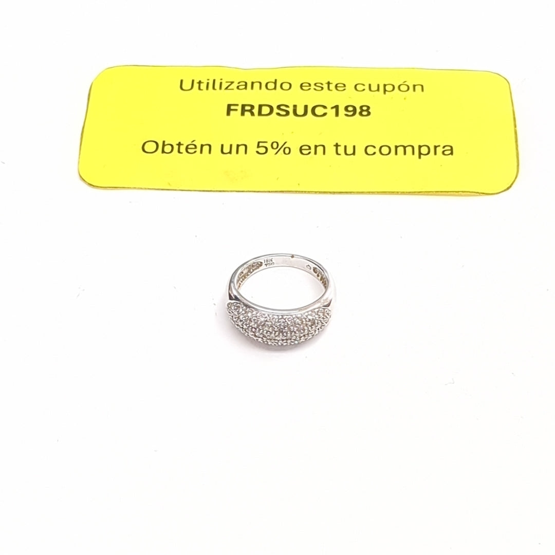 ANILLO ORO BLANCO 18 K 4,30 GRMS (SEMINUEVO)