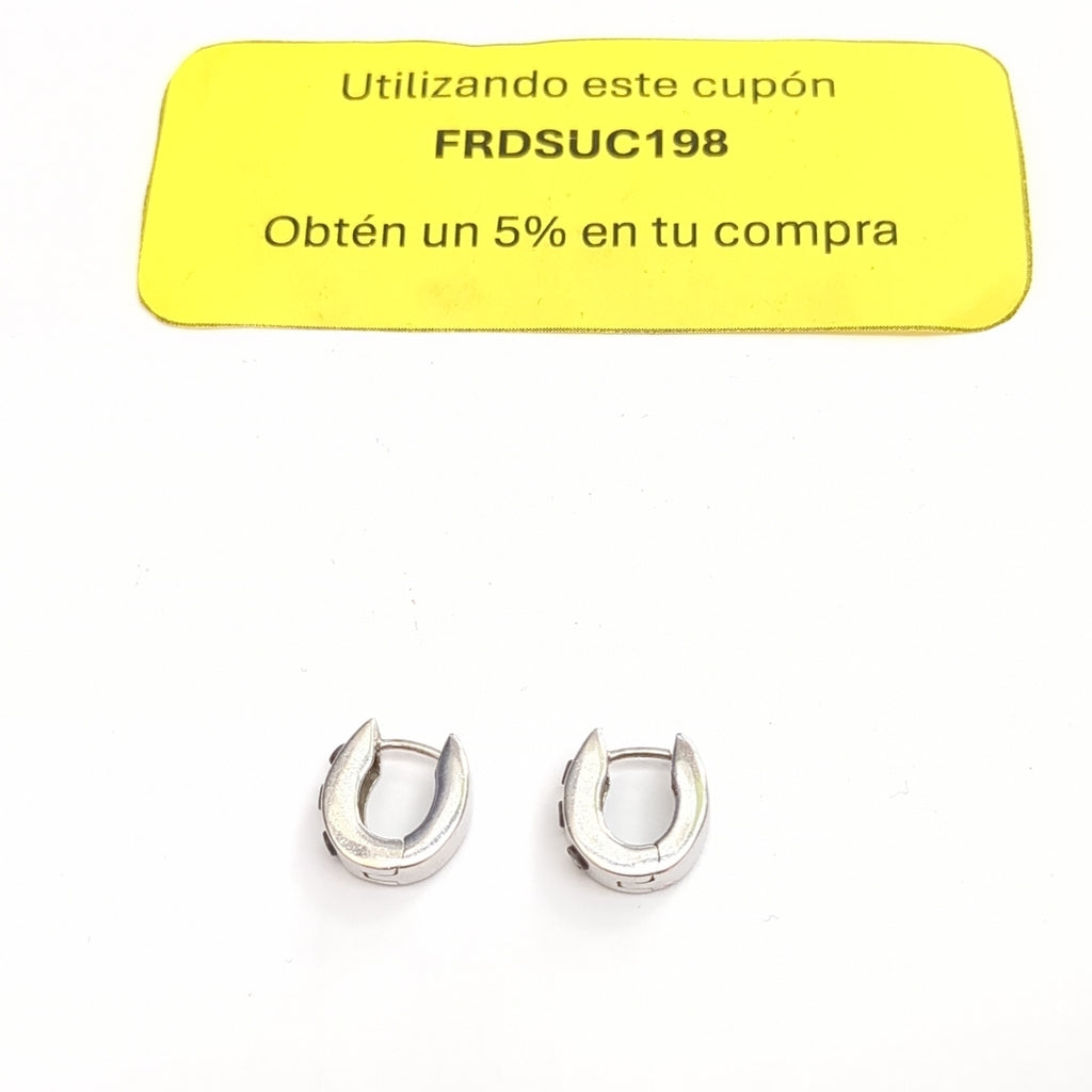 ARETES PAR ORO BLANCO 14 K 5,30 GRMS (SEMINUEVO)