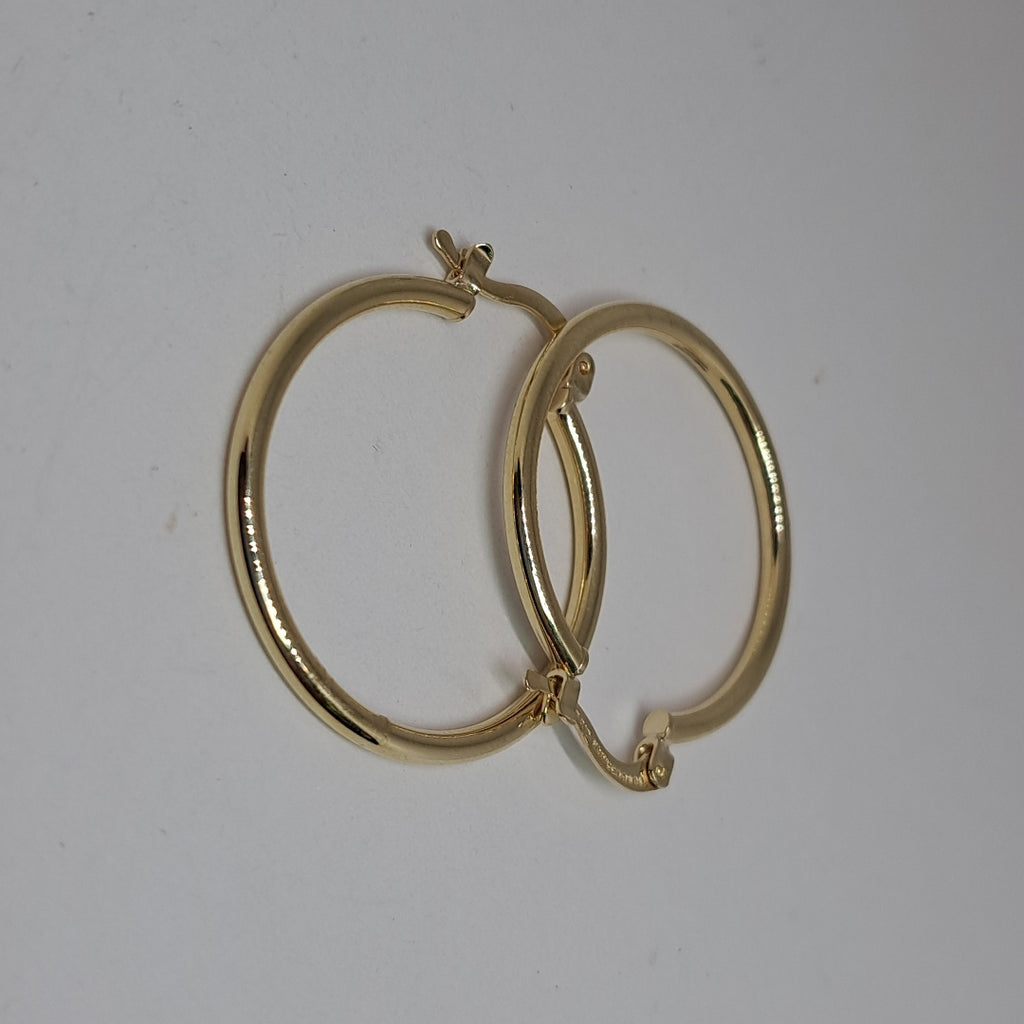 ARETES TEJIDO ARRACADAS LISAS 14K 1.5 GR (NUEVO)