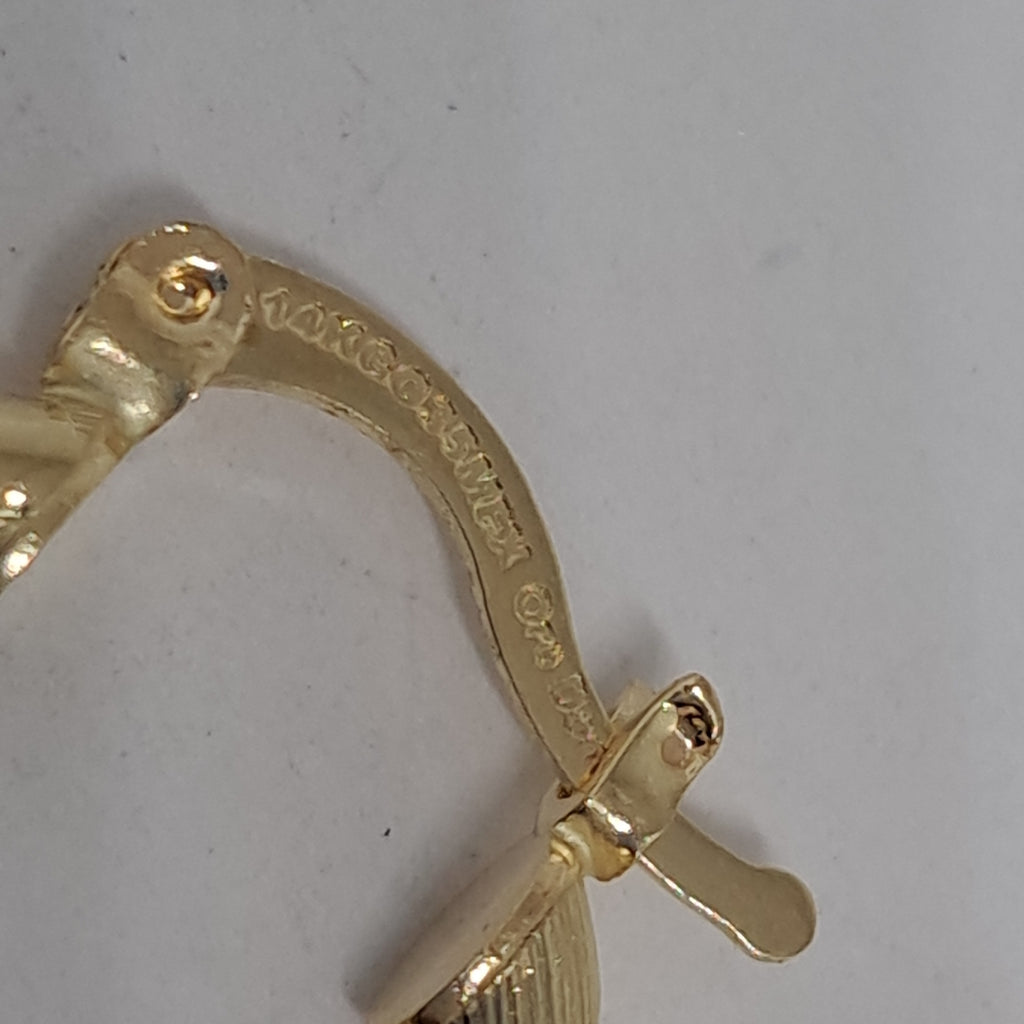 ARETES ARRACADAS TROQUELADAS 14K 2.1 GR (NUEVO)