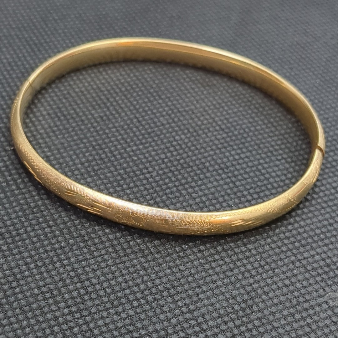 PULSERA RIGIDA ORO 14 K 8.5 GRMS (SEMINUEVO)