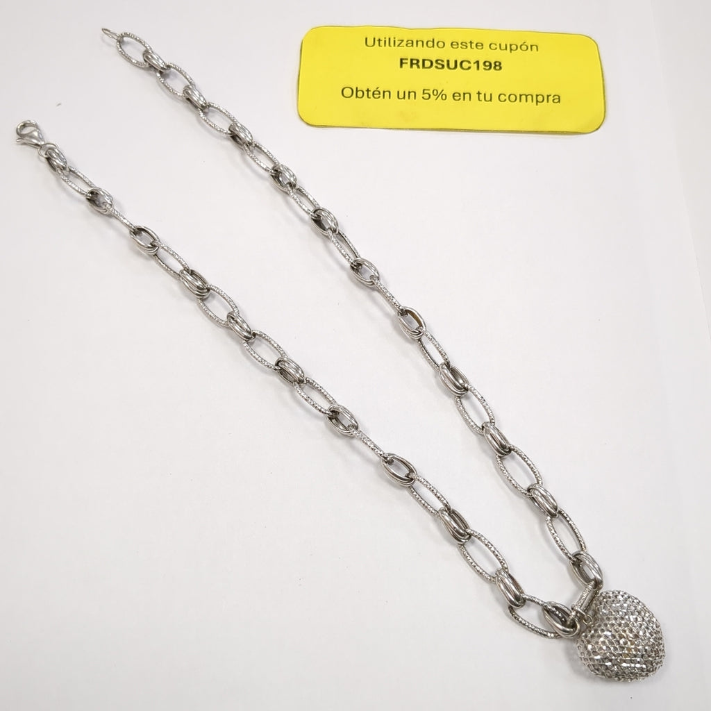 COLLAR ORO BLANCO 10 K 10.9 GRMS (SEMINUEVO)