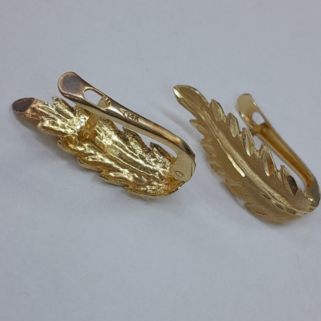 ARETES PAR ORO 14 K 2.5 GRMS (SEMINUEVO)