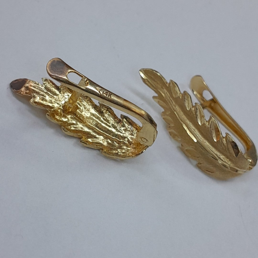 ARETES PAR ORO 14 K 2.5 GRMS (SEMINUEVO)