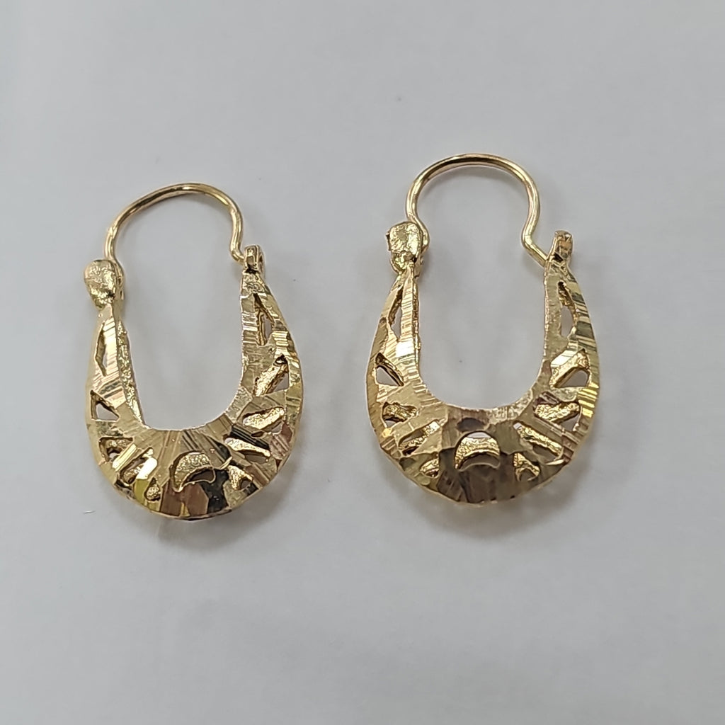 ARRACADAS PAR ORO 14 K 2.2 GRMS (SEMINUEVO)
