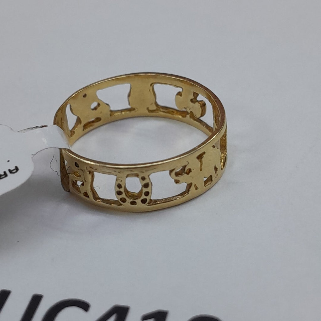 ARGOLLA DE LA SUERTE ORO 14 K 2.5 GRMS (SEMINUEVO)