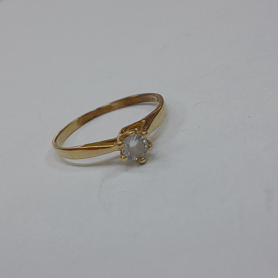 ANILLO ORO 10 K 1,10 GRMS (SEMINUEVO)