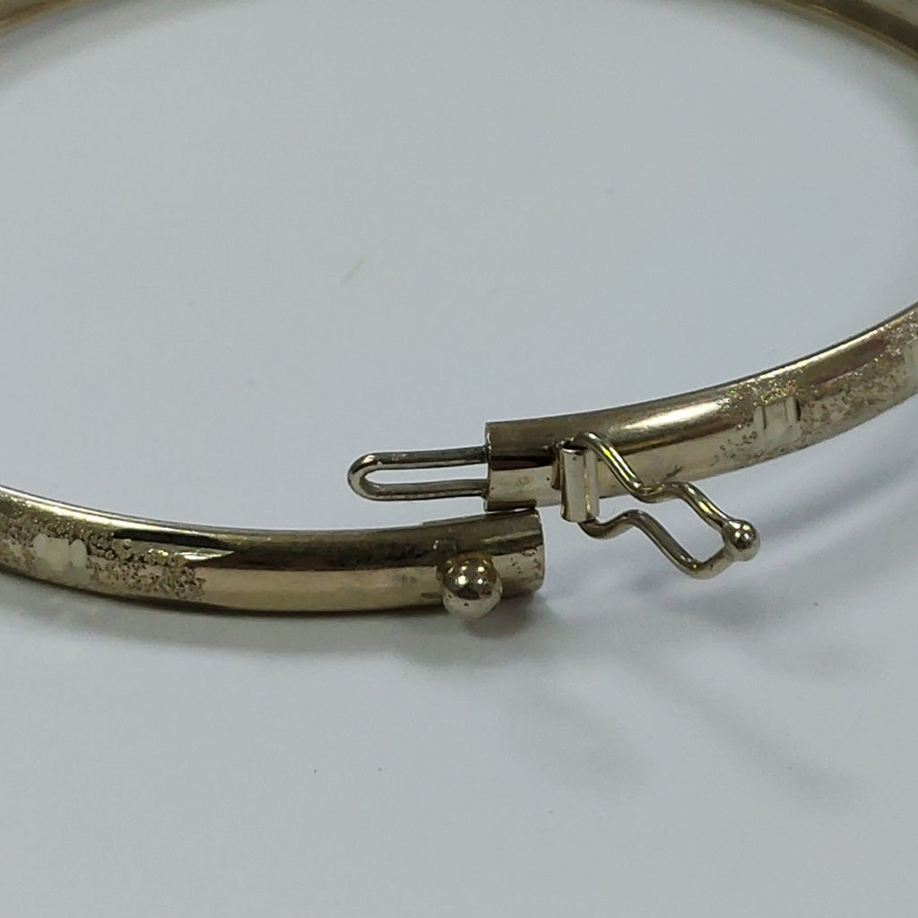 PULSERA RIGIDA ORO, RODIADO 14 K 4.3 GRMS (SEMINUEVO)