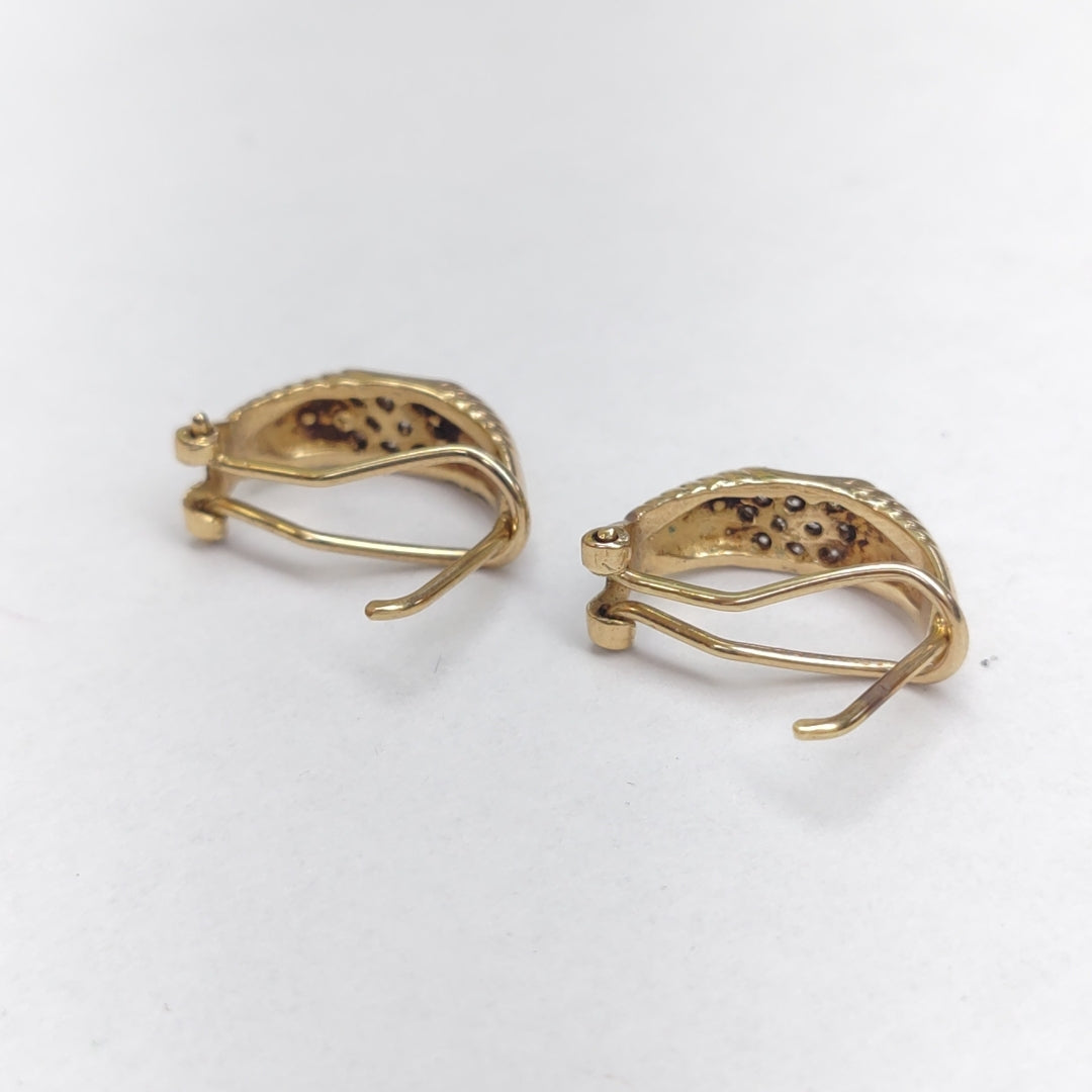 ARETES PAR ORO 14 K 6,50 GRMS (SEMINUEVO)