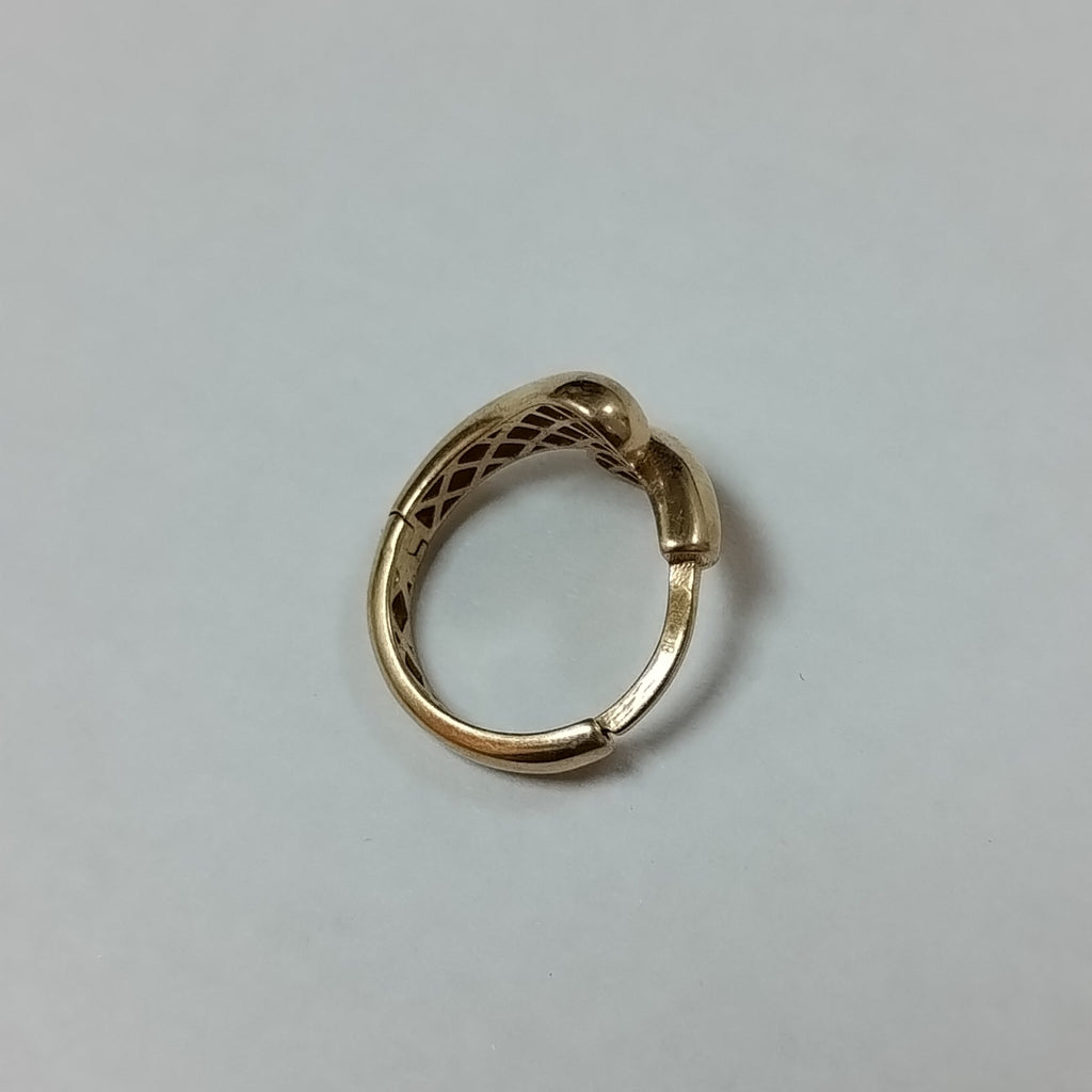 ARRACADAS PAR ORO 14 K 2.2 GRMS (SEMINUEVO)