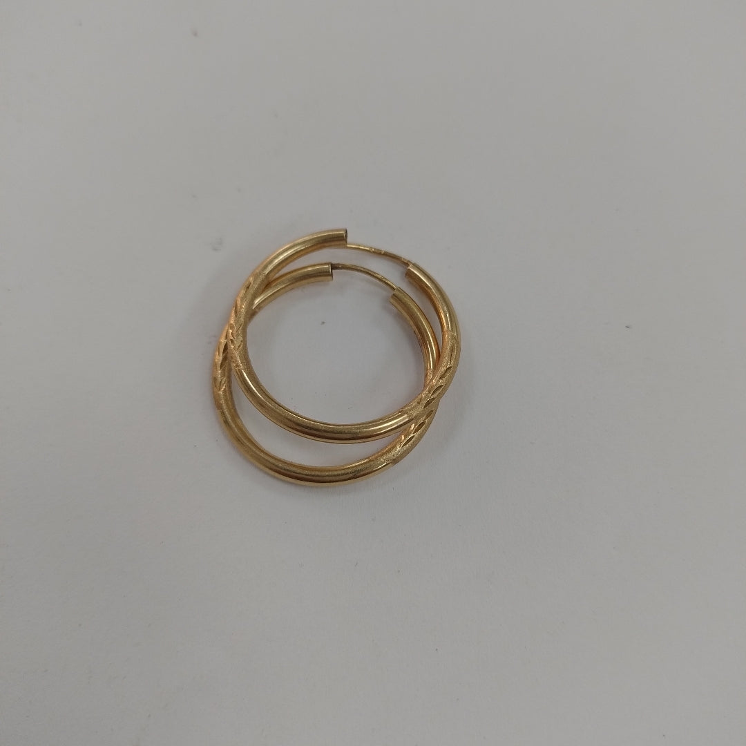 ARRACADAS PAR ORO 14 K 1.8 GRMS (SEMINUEVO)