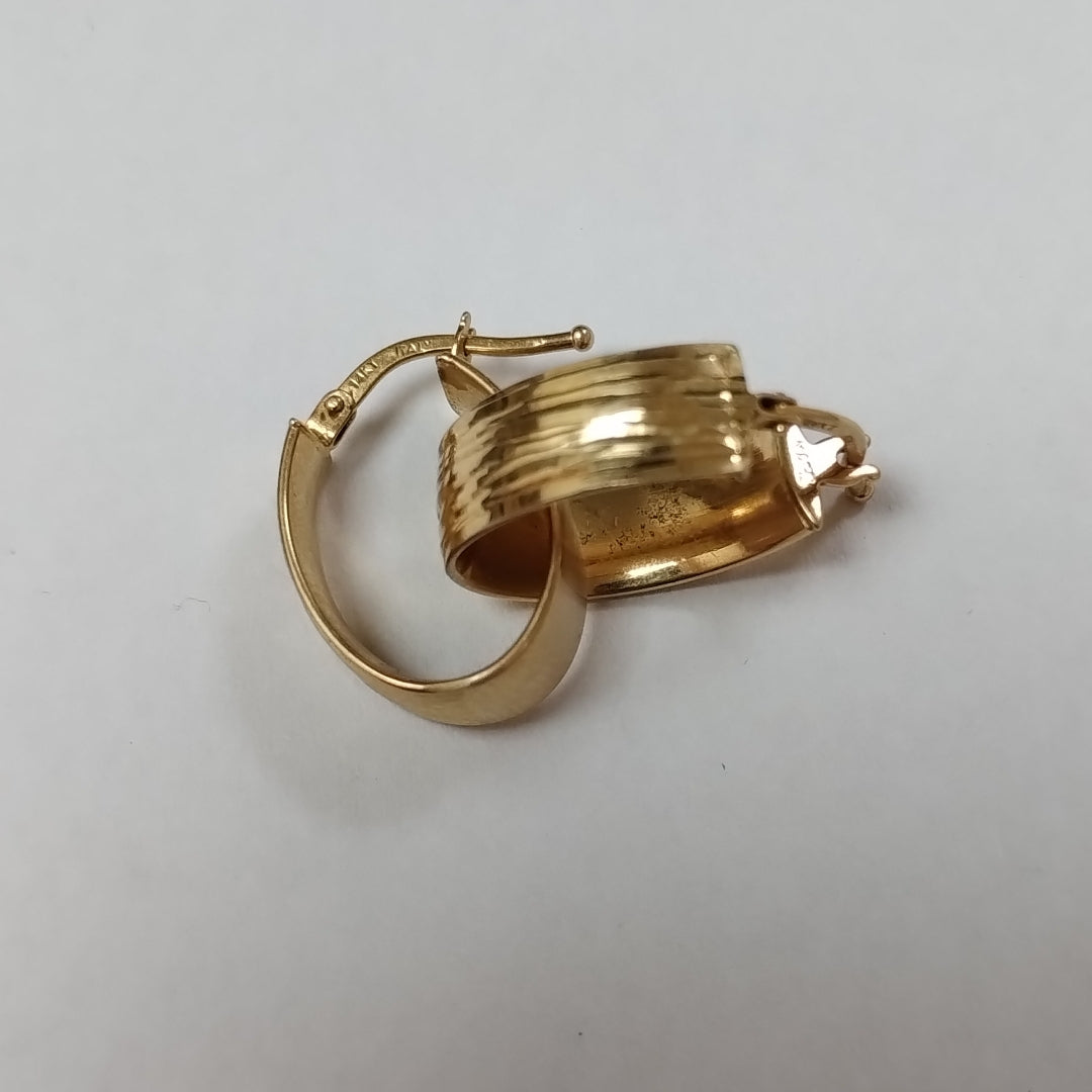 ARRACADAS PAR ORO 14 K 2 GRMS (SEMINUEVO)