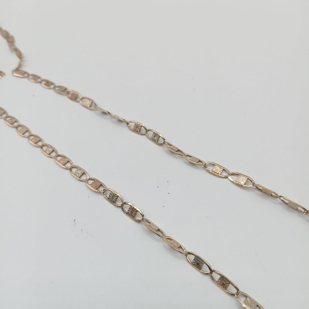 CADENA ORO, ORO COMBINADO 10 K 12.1 GRMS (SEMINUEVO)