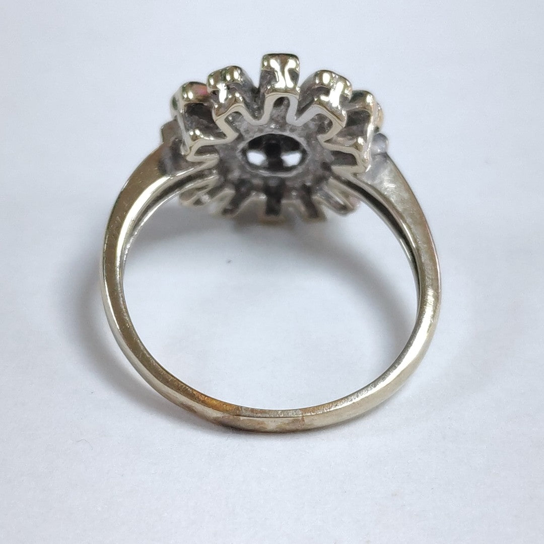 ANILLO ORO BLANCO 14 K 4.7 GRMS (SEMINUEVO)