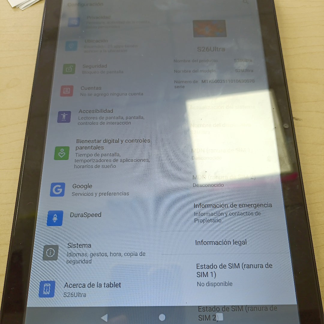 TABLETA OTRAS MARCAS OTROS MODELOS 1 TB 16 GB RAM (SEMINUEVO)