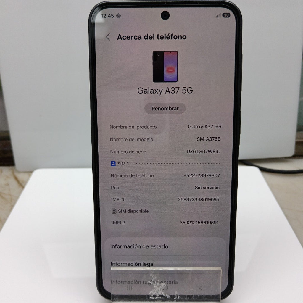 CELULAR SAMSUNG GALAXY A37 SM-A376B (2026) 256 GB 8 GB RAM (SEMINUEVO)