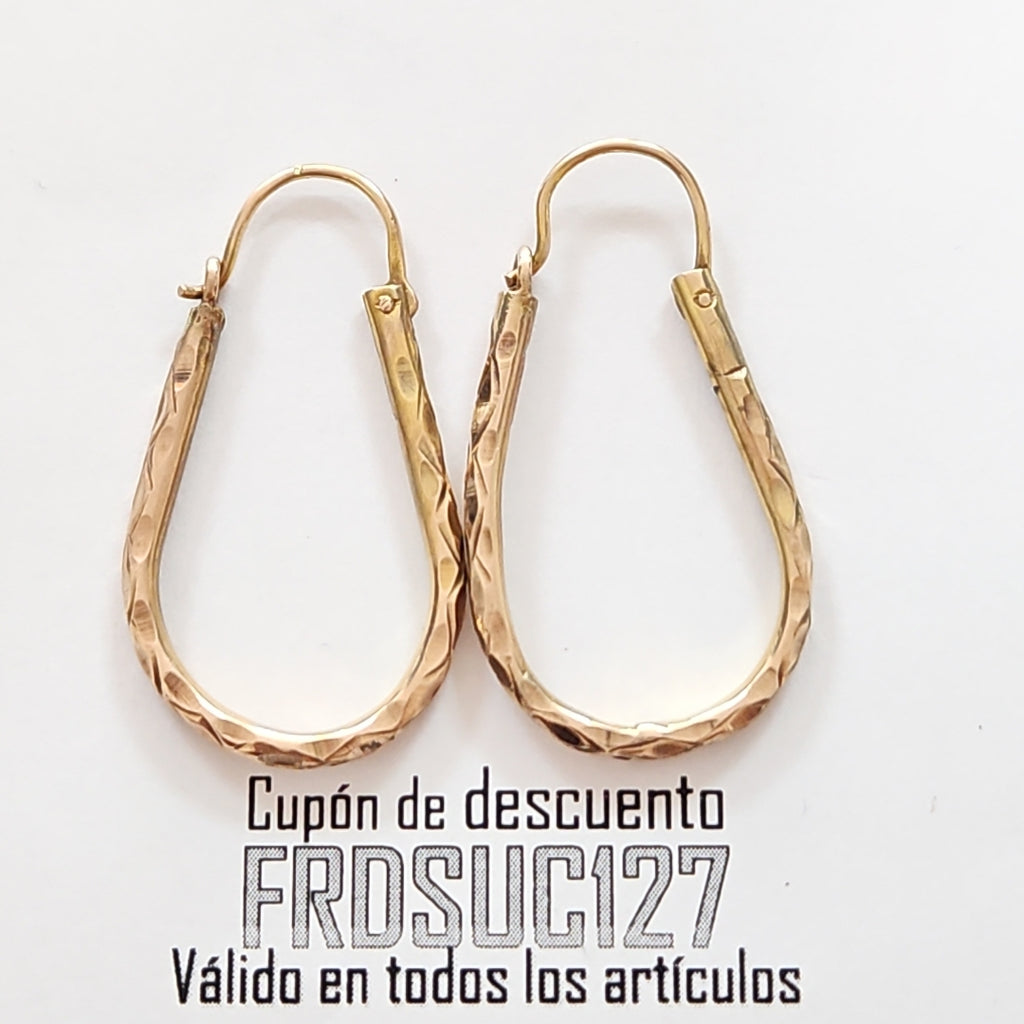ARETES PAR ORO 10 K 3.5 GRMS (SEMINUEVO)