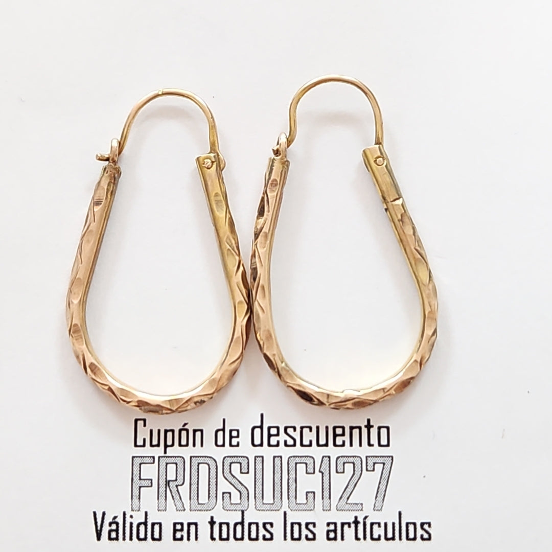ARETES PAR ORO 10 K 3.5 GRMS (SEMINUEVO)