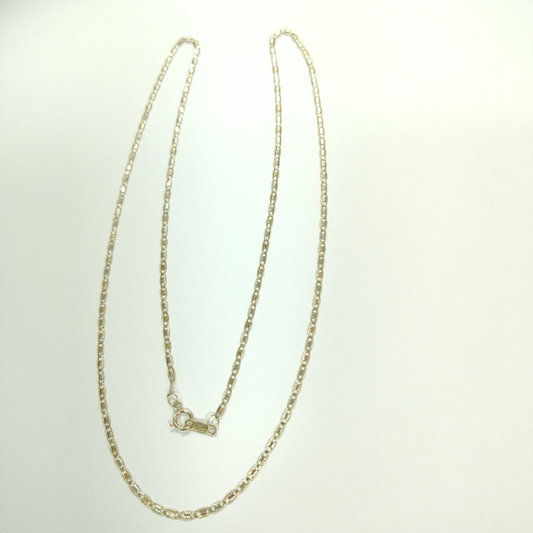 CADENA ORO COMBINADO 10 K 2.4 GRMS (SEMINUEVO)