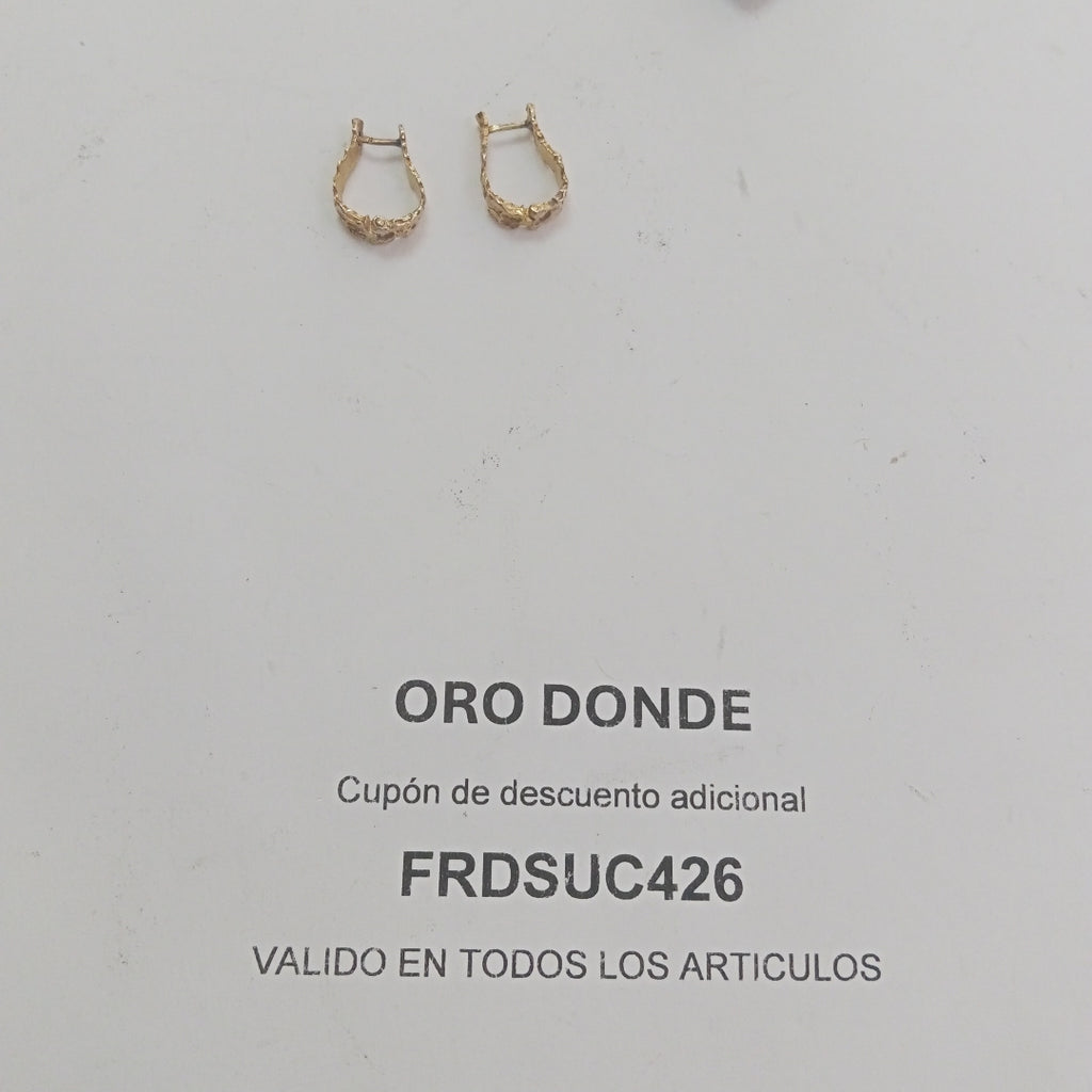 ARRACADAS PAR ORO 10 K 2.5 GRMS (SEMINUEVO)