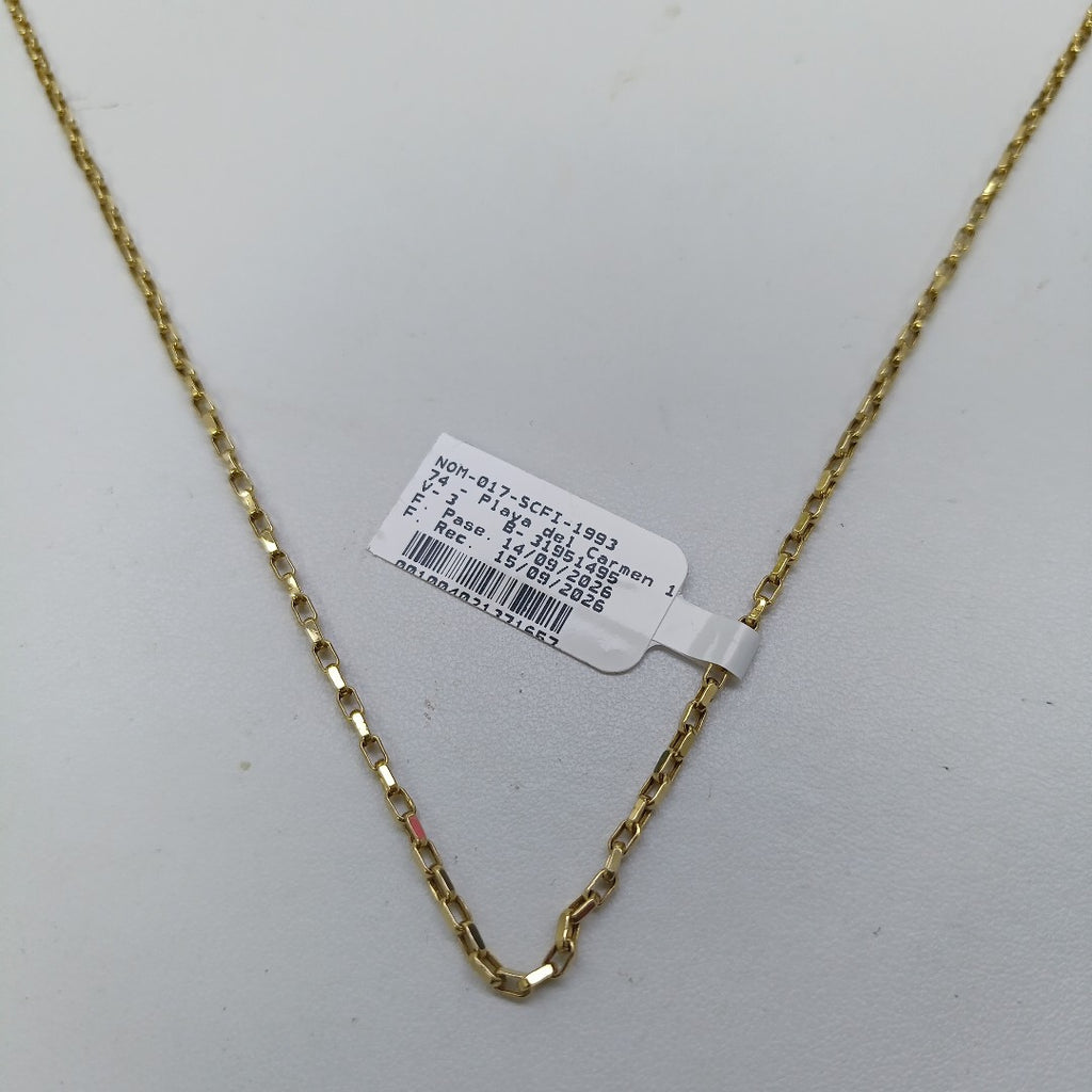 CADENA ORO 14 K 3.7 GRMS (SEMINUEVO)