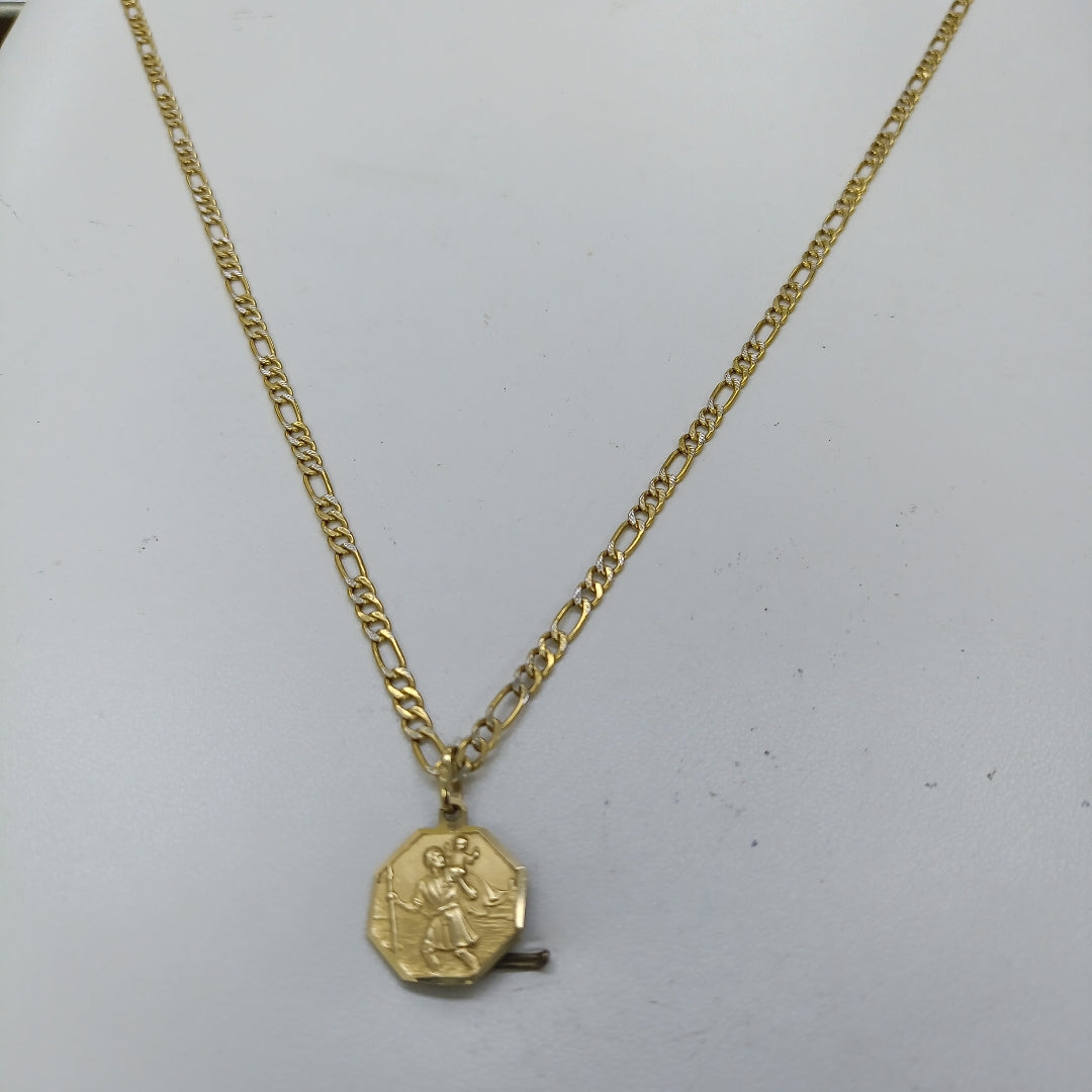 CADENA, DIJE ORO 10 K 7.9 GRMS (SEMINUEVO)