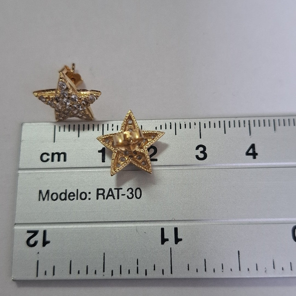BROQUELES PAR ORO 14 K 2,60 GRMS (SEMINUEVO)