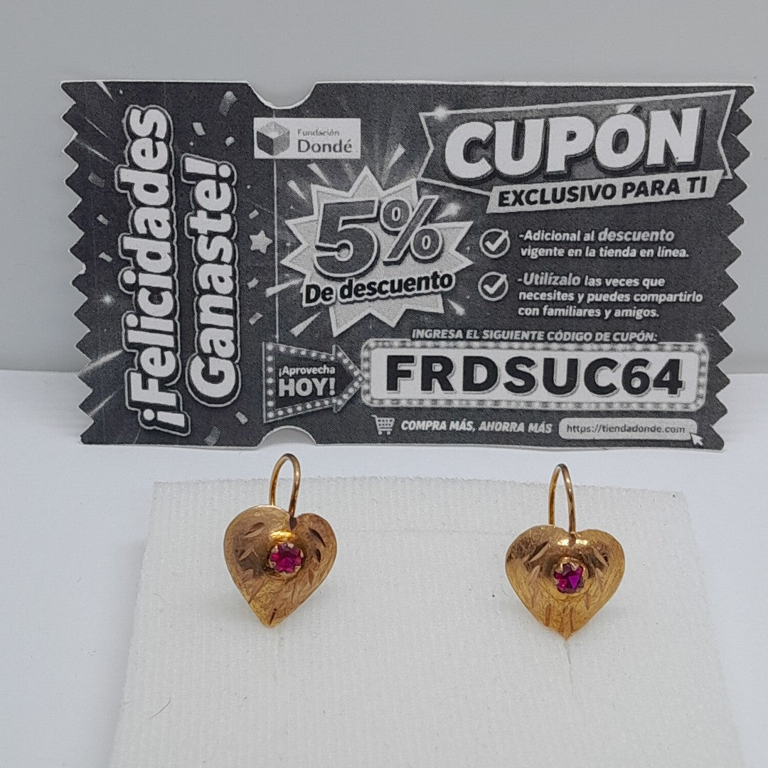ARETES PAR ORO 10 K 2.6 GRMS (SEMINUEVO)
