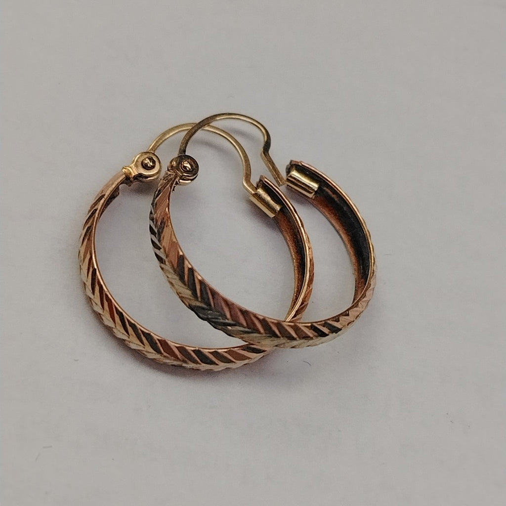 ARRACADAS PAR ORO, RODIADO 8 K 1.3 GRMS (SEMINUEVO)