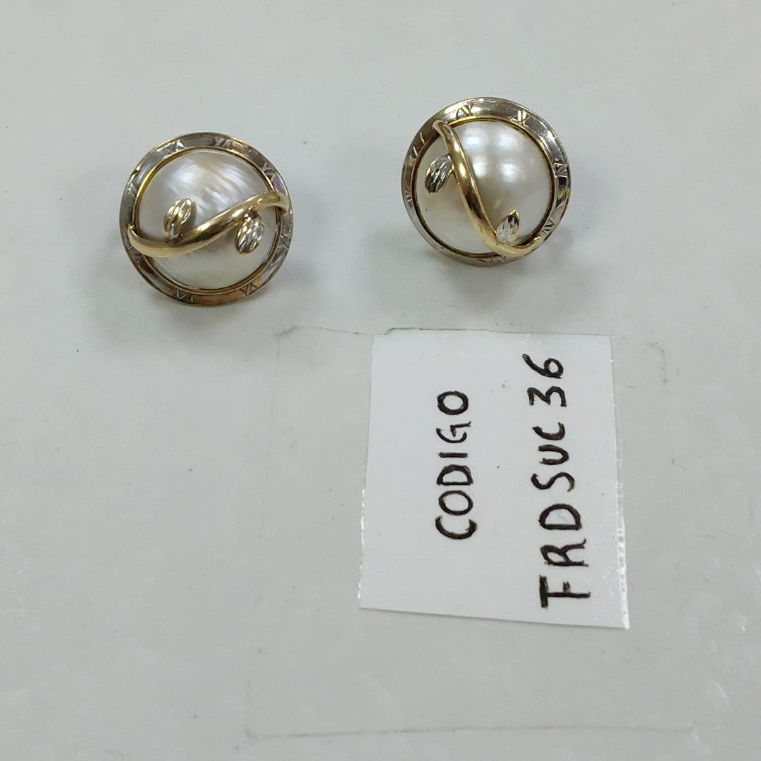 ARETES PAR ORO 14 K 12.2 GRMS (SEMINUEVO)