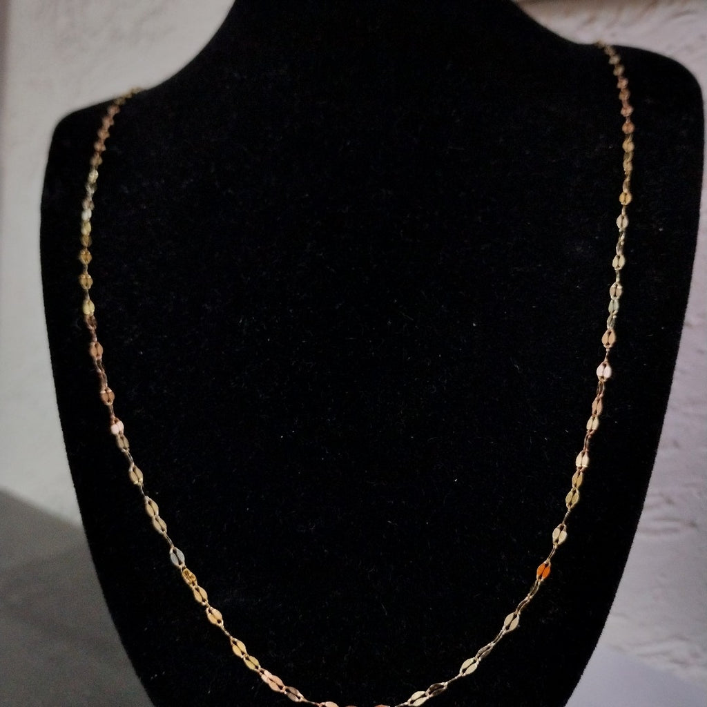 CADENA ORO COMBINADO 10 K 1,10 GRMS (SEMINUEVO)