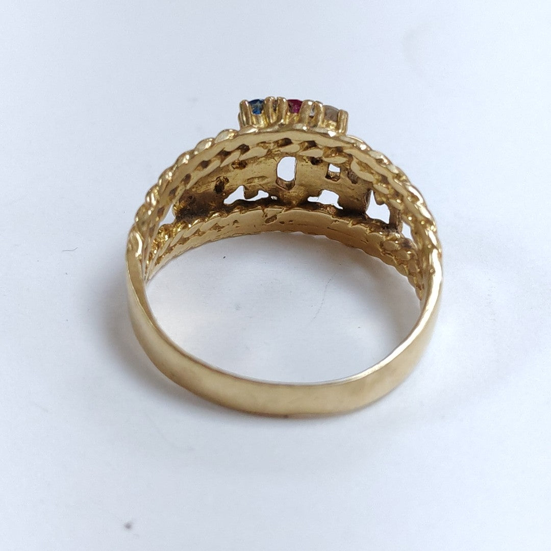 ANILLO ORO 14 K 3.4 GRMS (SEMINUEVO)