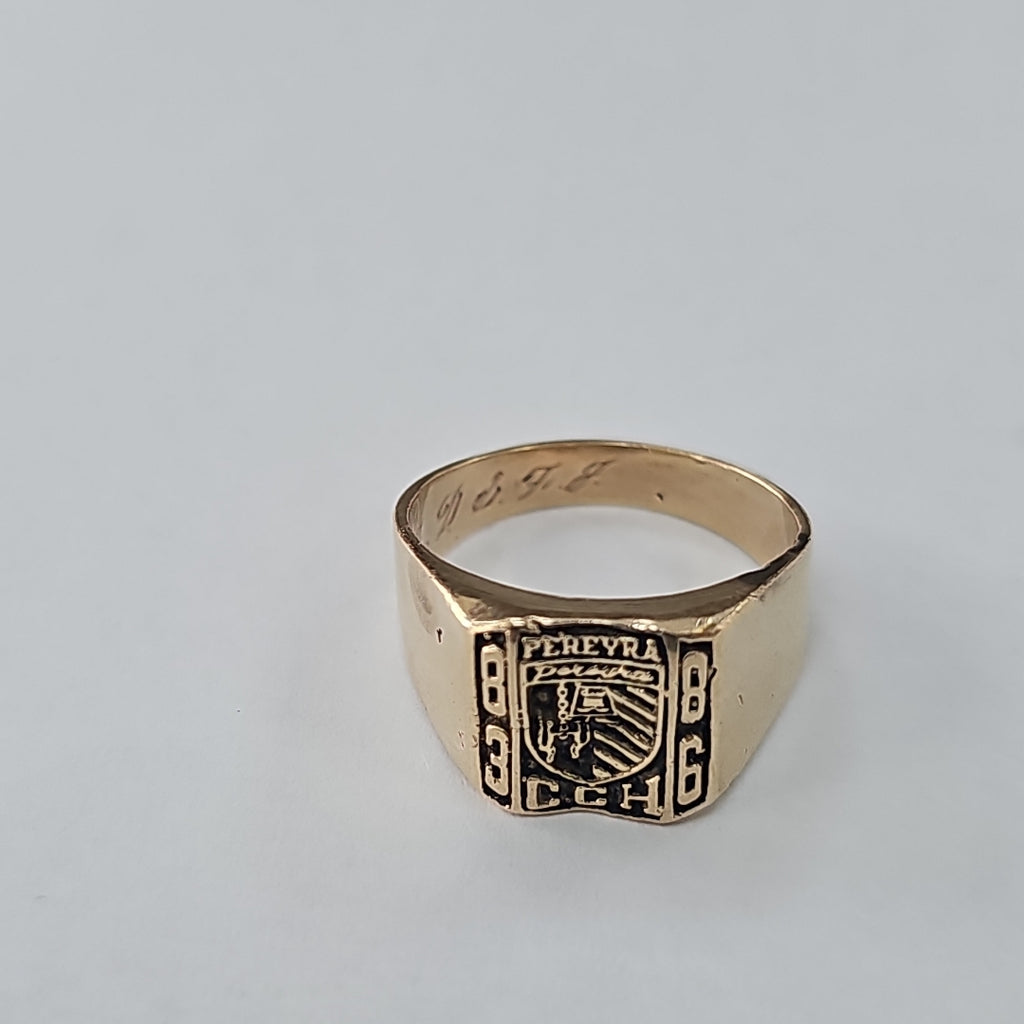 ANILLO DE GRADUACIÓN ORO 14 K 11.3 GRMS (SEMINUEVO)