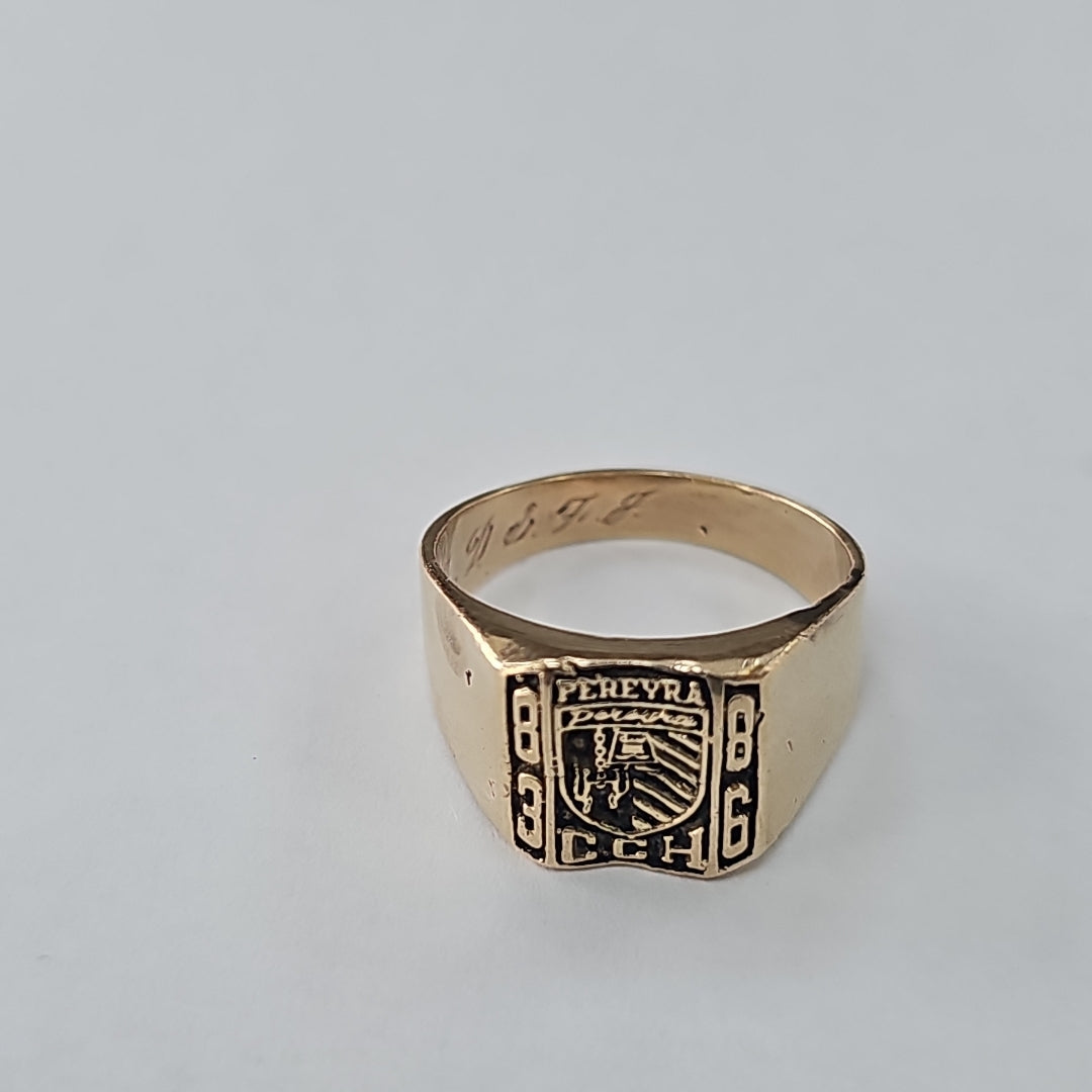 ANILLO DE GRADUACIÓN ORO 14 K 11.3 GRMS (SEMINUEVO)