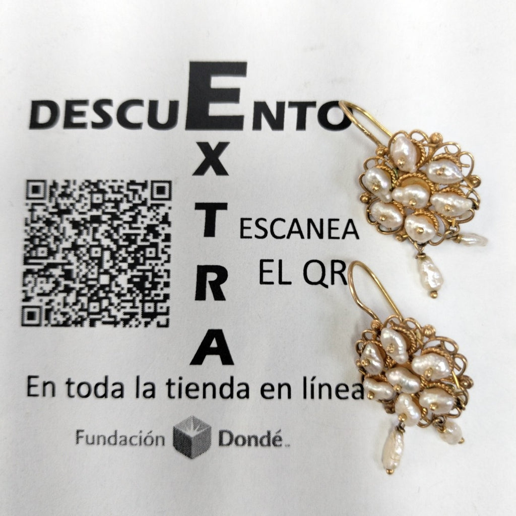 ARETES PAR ORO 8 K 5.8 GRMS (SEMINUEVO)