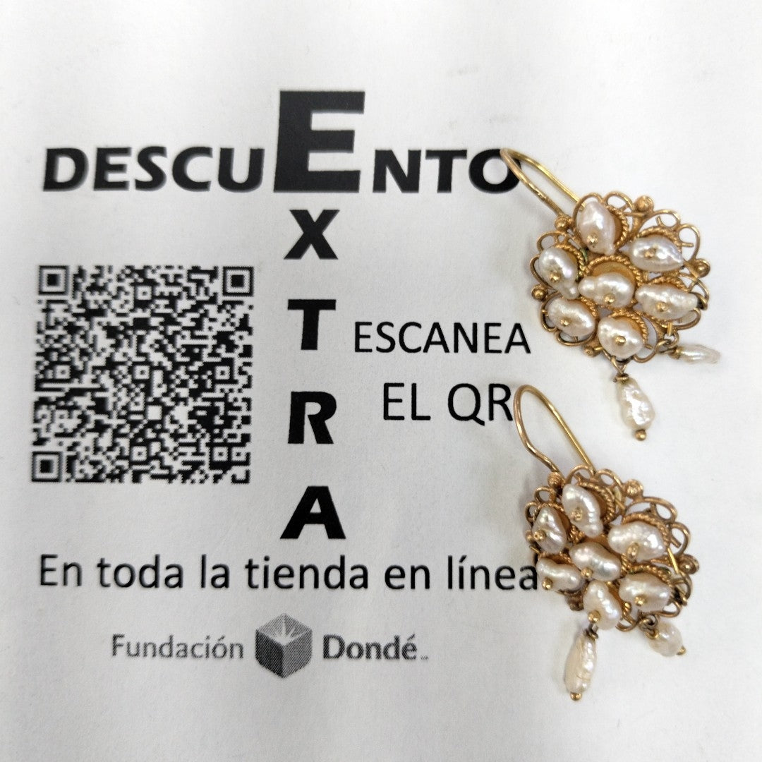 ARETES PAR ORO 8 K 5.8 GRMS (SEMINUEVO)