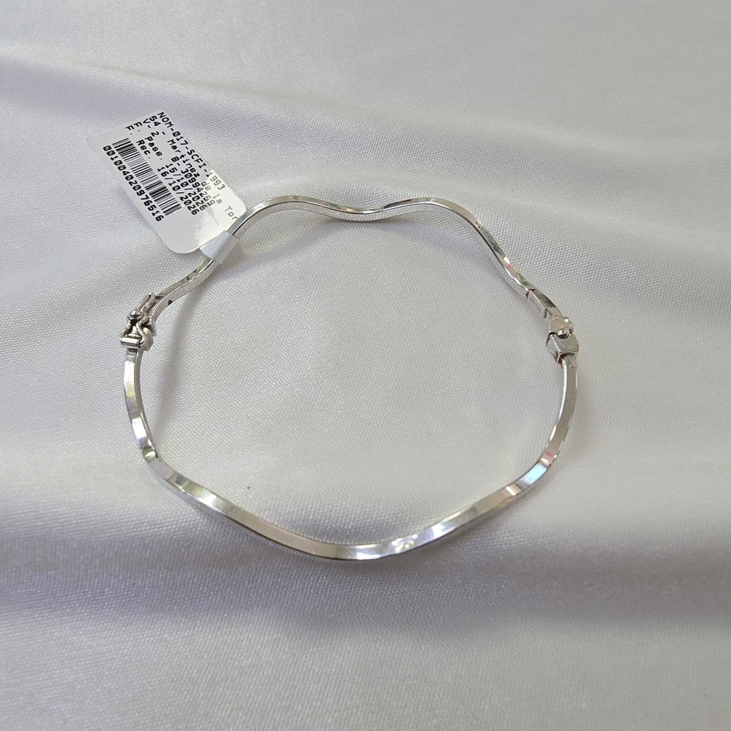 PULSERA RIGIDA ORO BLANCO 14 K 3.2 GRMS (SEMINUEVO)