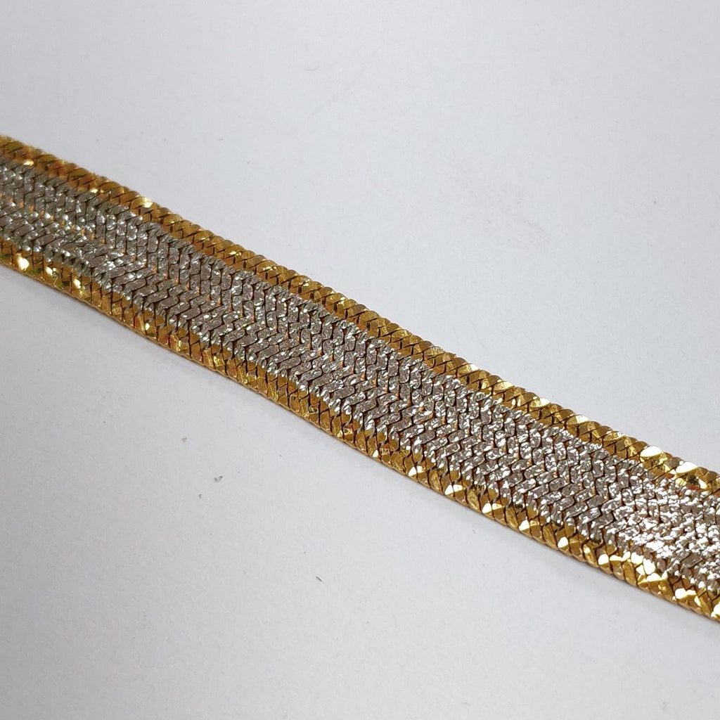 PULSERA ORO COMBINADO 14 K 9.1 GRMS (SEMINUEVO)