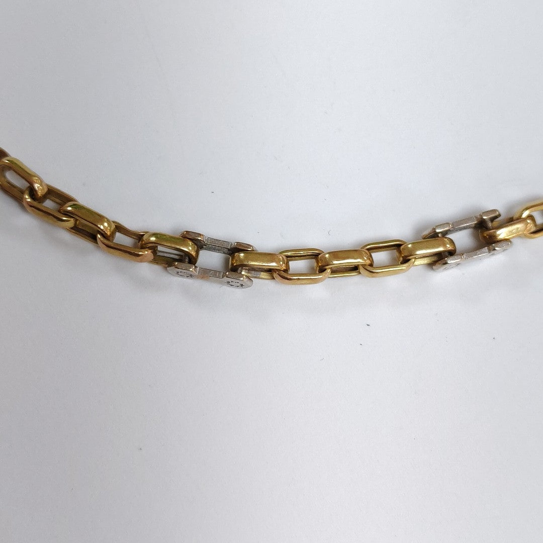 PULSERA ORO COMBINADO 10 K 8,60 GRMS (SEMINUEVO)