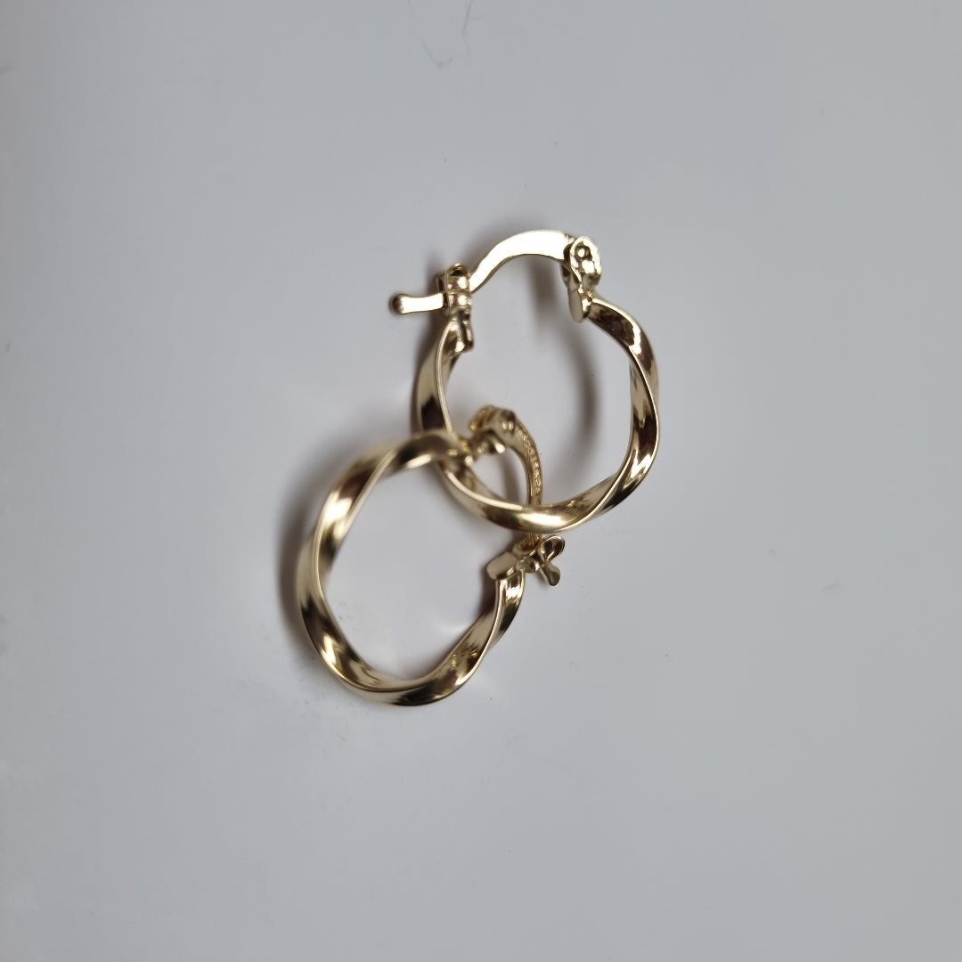ARETES ARRACADAS TORZAL 14K 1.2 GR (NUEVO)