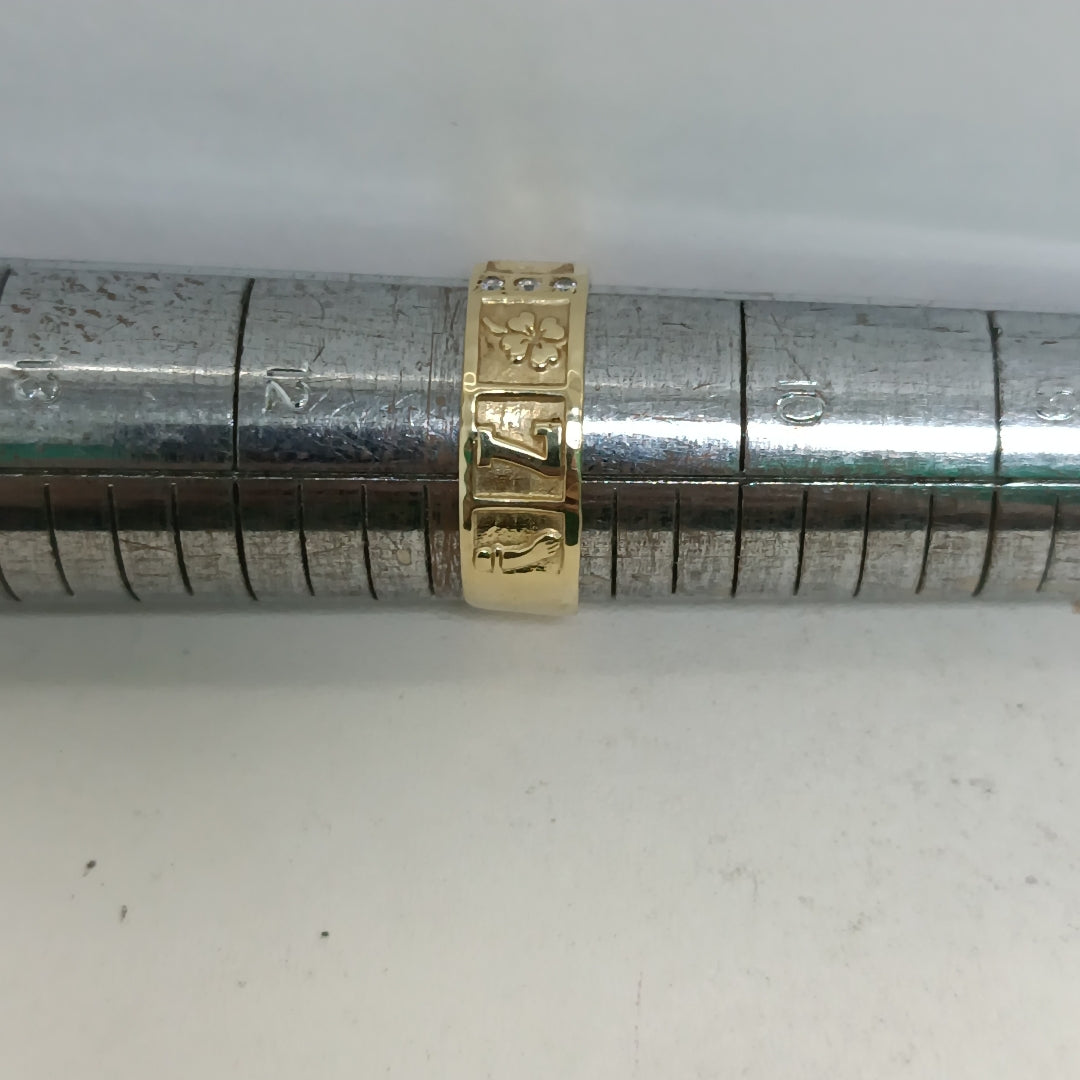ARGOLLA DE LA SUERTE ORO 14 K 4,00 GRMS (SEMINUEVO)